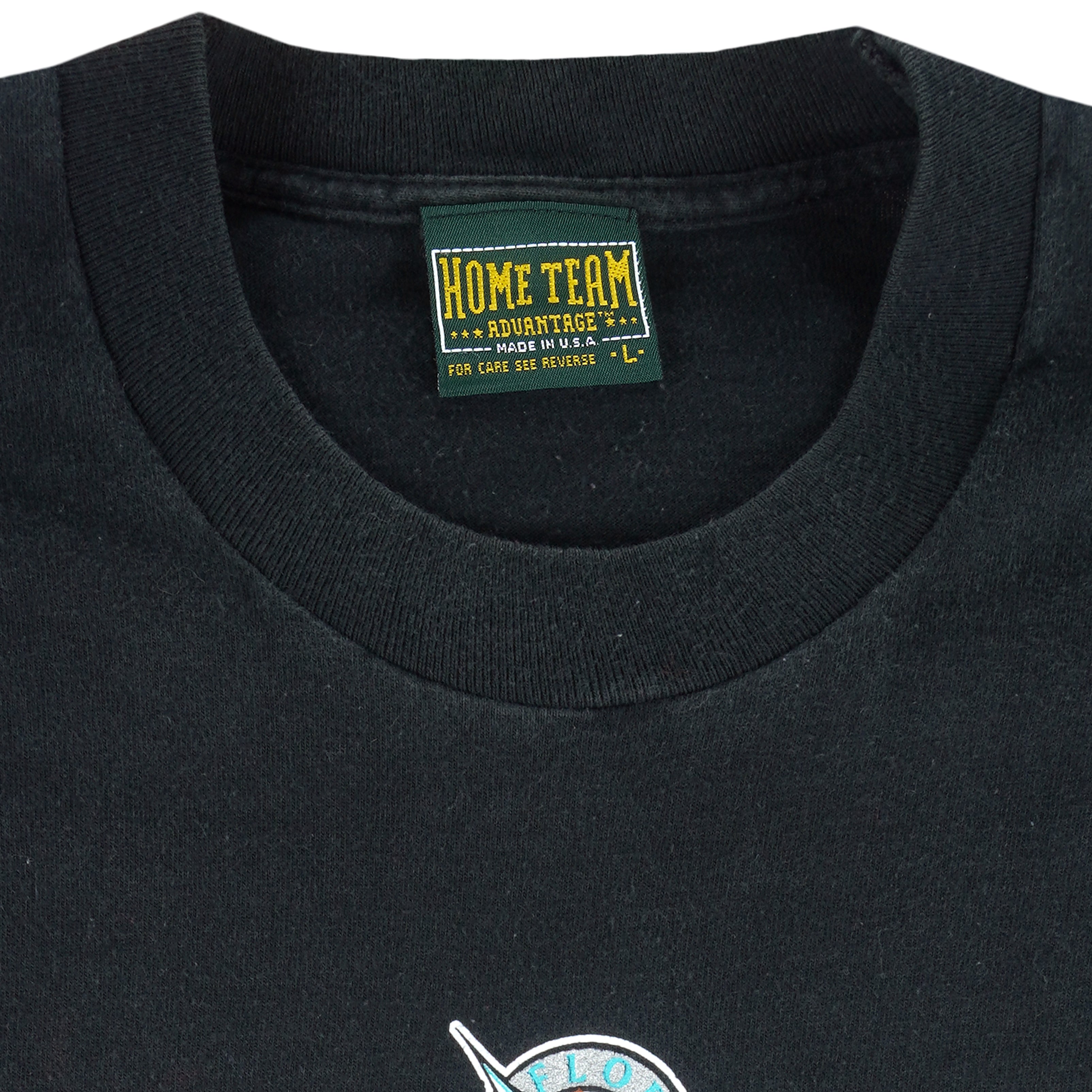MLB (Home Team) - Florida Marlins Team Players Single Stitch T-Shirt 1993 Large Vintage Retro Baseball