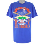 MLB (Nutmeg) - LA Dodgers National League Single Stitch T-Shirt 1990s X-Large