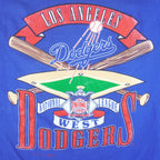 MLB (Nutmeg) - LA Dodgers Single Stitch T-Shirt 1990s X-Large Vintage Retro Baseball