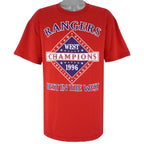 MLB (Lee) - Texas Rangers Champions T-Shirt 1996 X-Large Vintage Retro Baseball