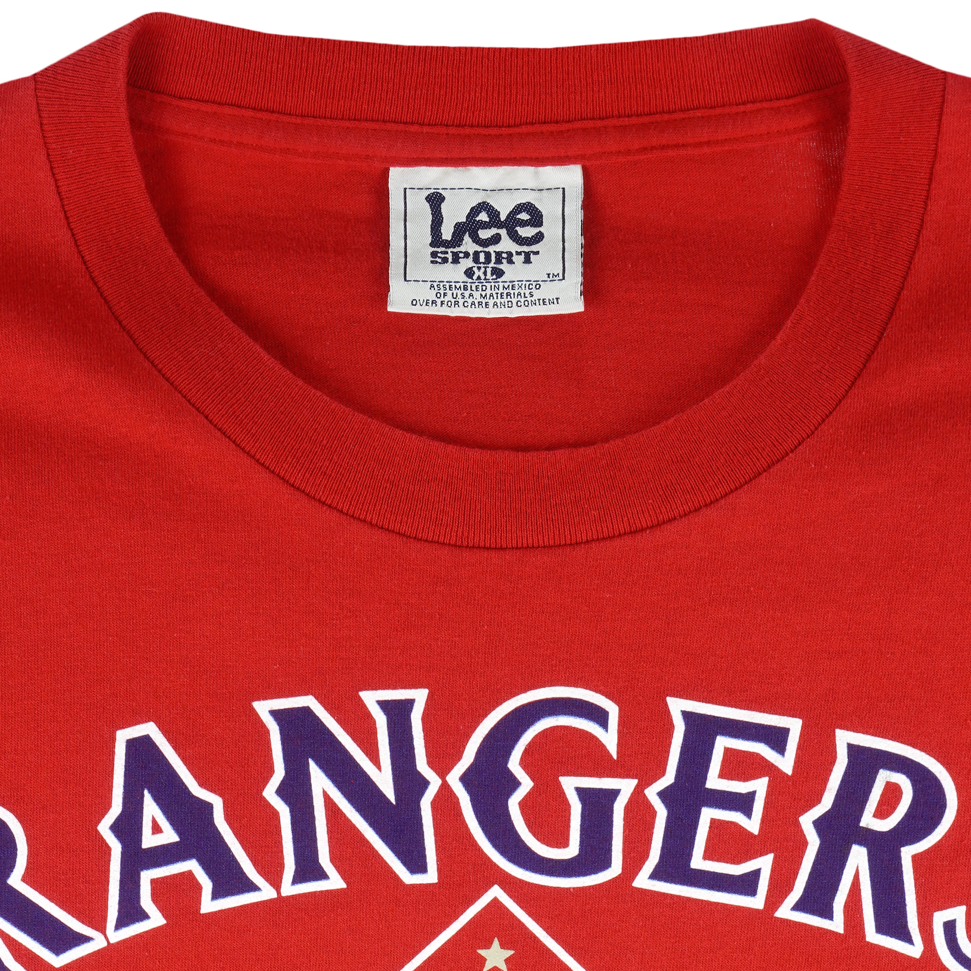 MLB (Lee) - Texas Rangers Champions T-Shirt 1996 X-Large Vintage Retro Baseball