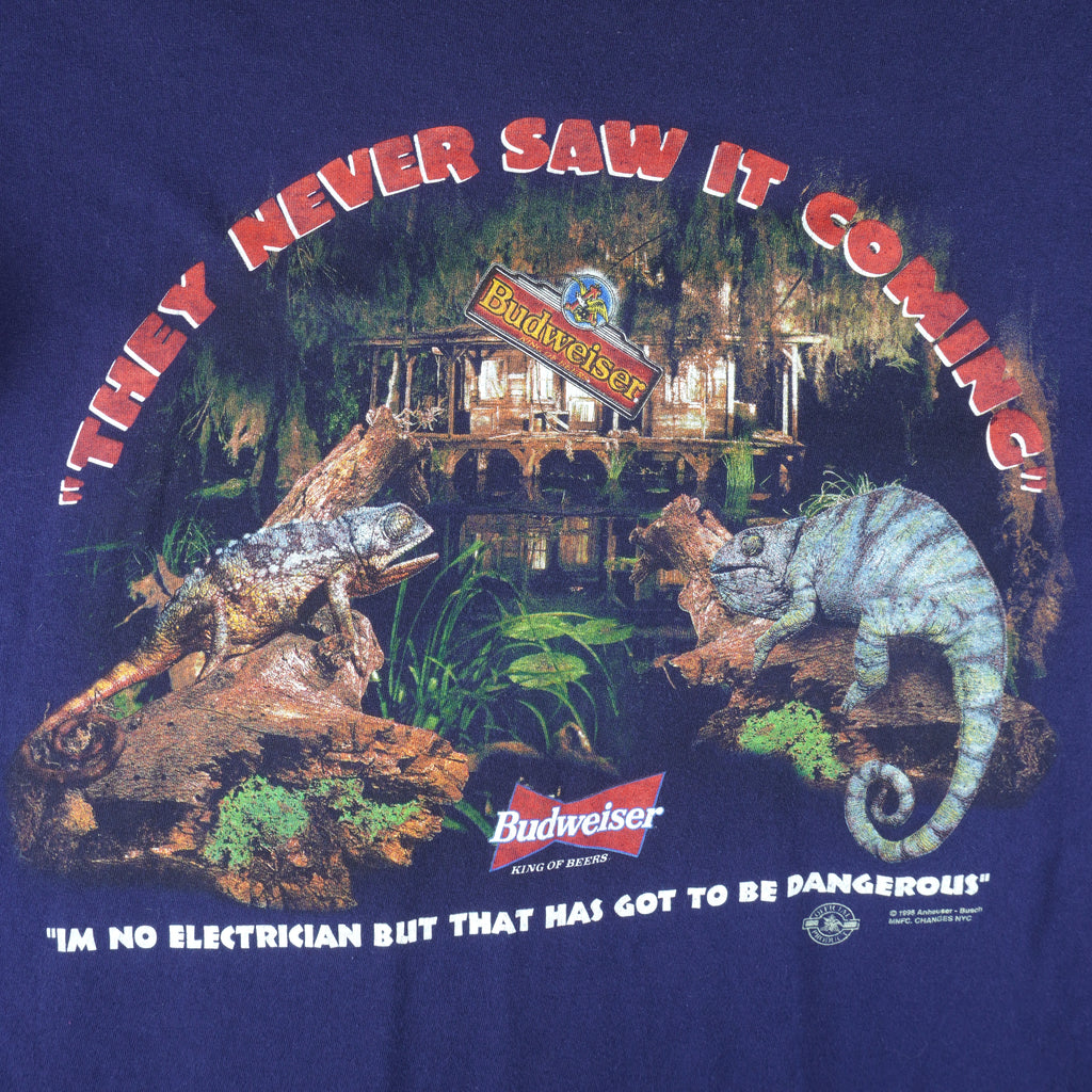 Budweiser (Michael) - They Never Saw It Coming T-Shirt 1998 X-Large Vintage Retro