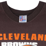 NFL (Garan Inc) - Cleveland Browns Crew Neck Sweatshirt 1990s X-Large Vintage Retro Football
