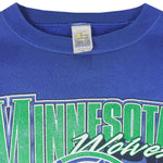 NBA (Competitor) - Minnesota Timberwolves Crew Neck Sweatshirt 1990s XX-Large Vintage Retro Basketball