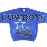 NFL (Cliff Engle) - Dallas Cowboys Crew Neck Sweatshirt 1990s Medium Vintage Retro Football