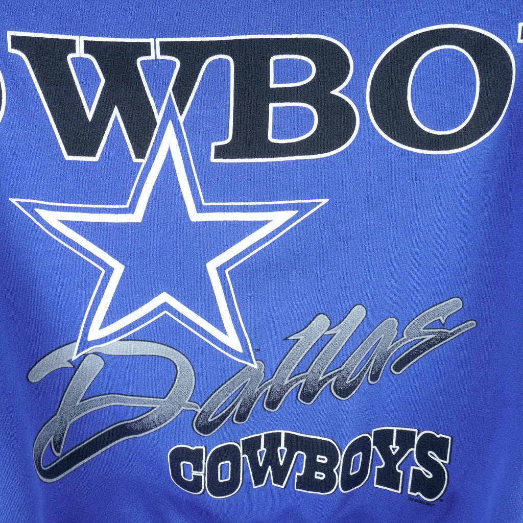NFL (Cliff Engle) - Dallas Cowboys Crew Neck Sweatshirt 1990s Medium Vintage Retro Football