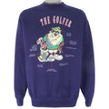 Looney Tunes - Taz The Golfer Crew Neck Sweatshirt 1990s Large Vintage Retro