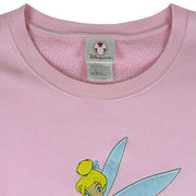 Disney - Tinker Bell Embroidered Crew Neck Sweatshirt 1990s XX-Large