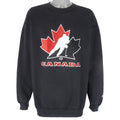 Starter - Team Canada Hockey Crew Neck Sweatshirt 1990s Large Vintage Retro Hockey