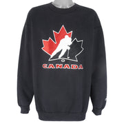 Starter - Team Canada Hockey Crew Neck Sweatshirt 1990s Large Vintage Retro Hockey