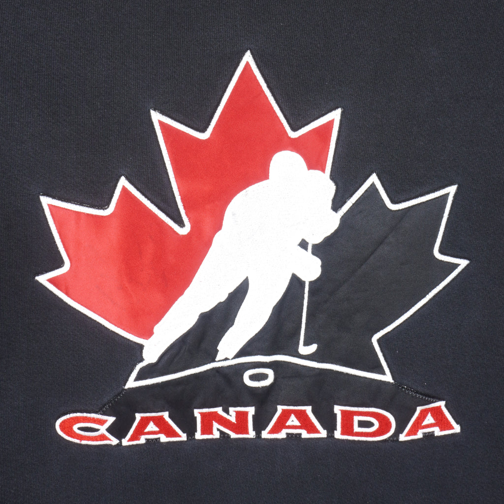 Starter - Team Canada Hockey Crew Neck Sweatshirt 1990s Large Vintage Retro Hockey
