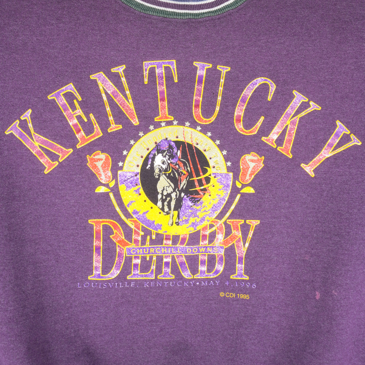 Vintage - Kentucky Derby Crew Neck Sweatshirt 1995 X-Large Vintage Retro