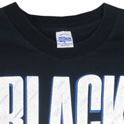NHL (Salem) - Pittsburgh Penguins Black Ice Single Stitch T-Shirt 1990 X-Large Vintage Retro Hockey