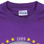 NBA (Hanes) - Utah Jazz Midwest Division Champs T-Shirt 1989 Large Vintage Retro