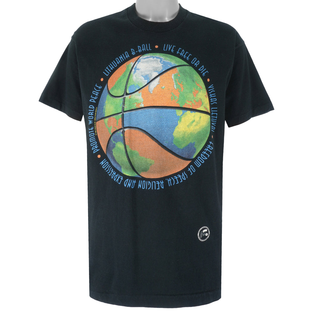 Vintage - Live Free or Die Basketball Single Stitch T-Shirt 1990s X-Large Vintage Retro Basketball