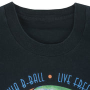 Vintage (Liquid Blue) - Live Free or Die Basketball Grateful Dead Lithuania T-Shirt 1996 Large