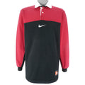 Nike - Embroidered Two-Tone Long Sleeved Shirt 1990s X-Large Vintage Retro
