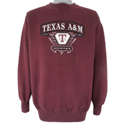 NCAA (Midwest) - Texas A&M Aggies Embroidered Crew Neck Sweatshirt 1990s Large Vintage Retro Football College