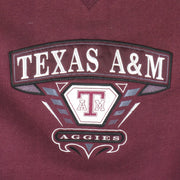 NCAA (Midwest) - Texas A&M Aggies Embroidered Crew Neck Sweatshirt 1990s Large Vintage Retro Football College