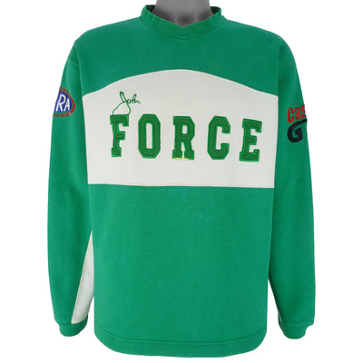 NASCAR - John Force Castrol GTX Embroidered Crew Neck Sweatshirt 1990s Large