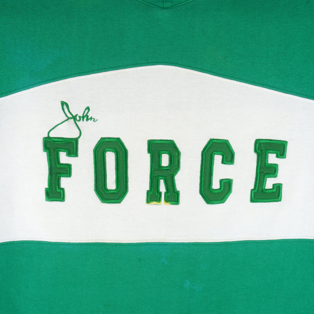 NASCAR - John Force Embroidered Racing Crew Neck Sweatshirt 1990s Large Vintage Retro