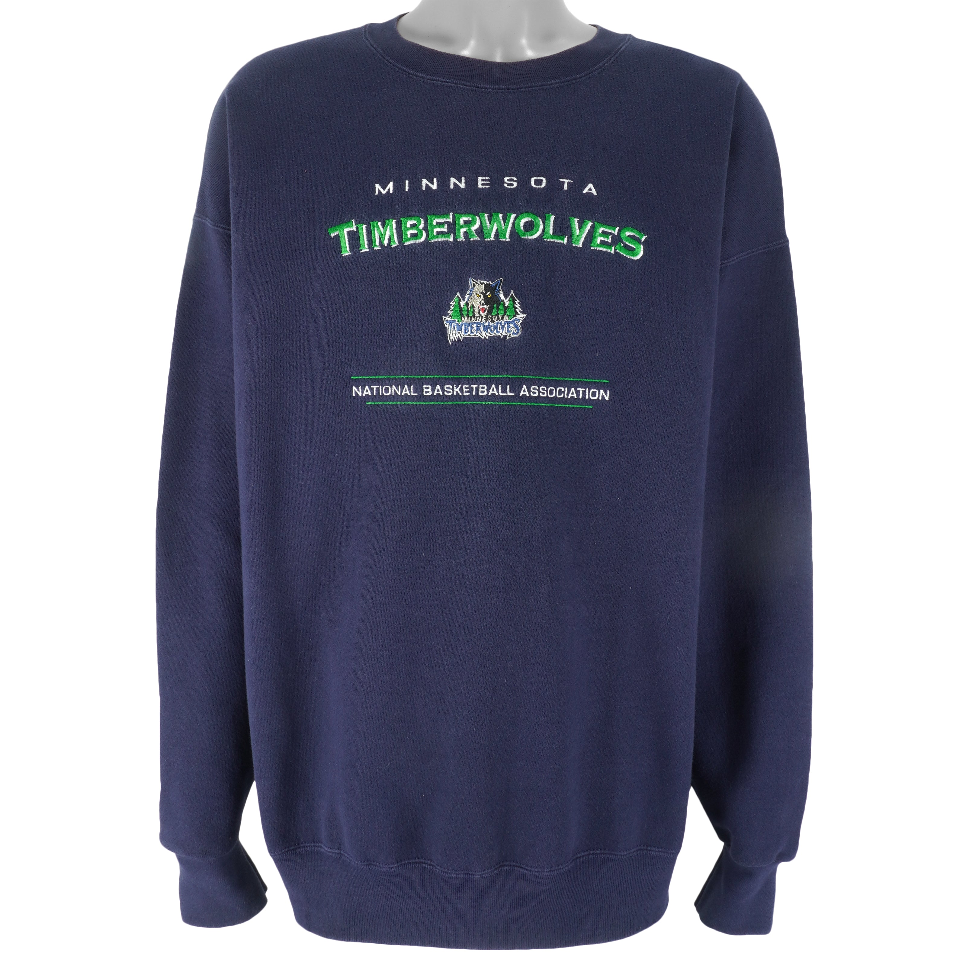 NBA (Lee) - Minnesota Timberwolves Crew Neck Sweatshirt 1990s X-Large Vintage Retro Basketball