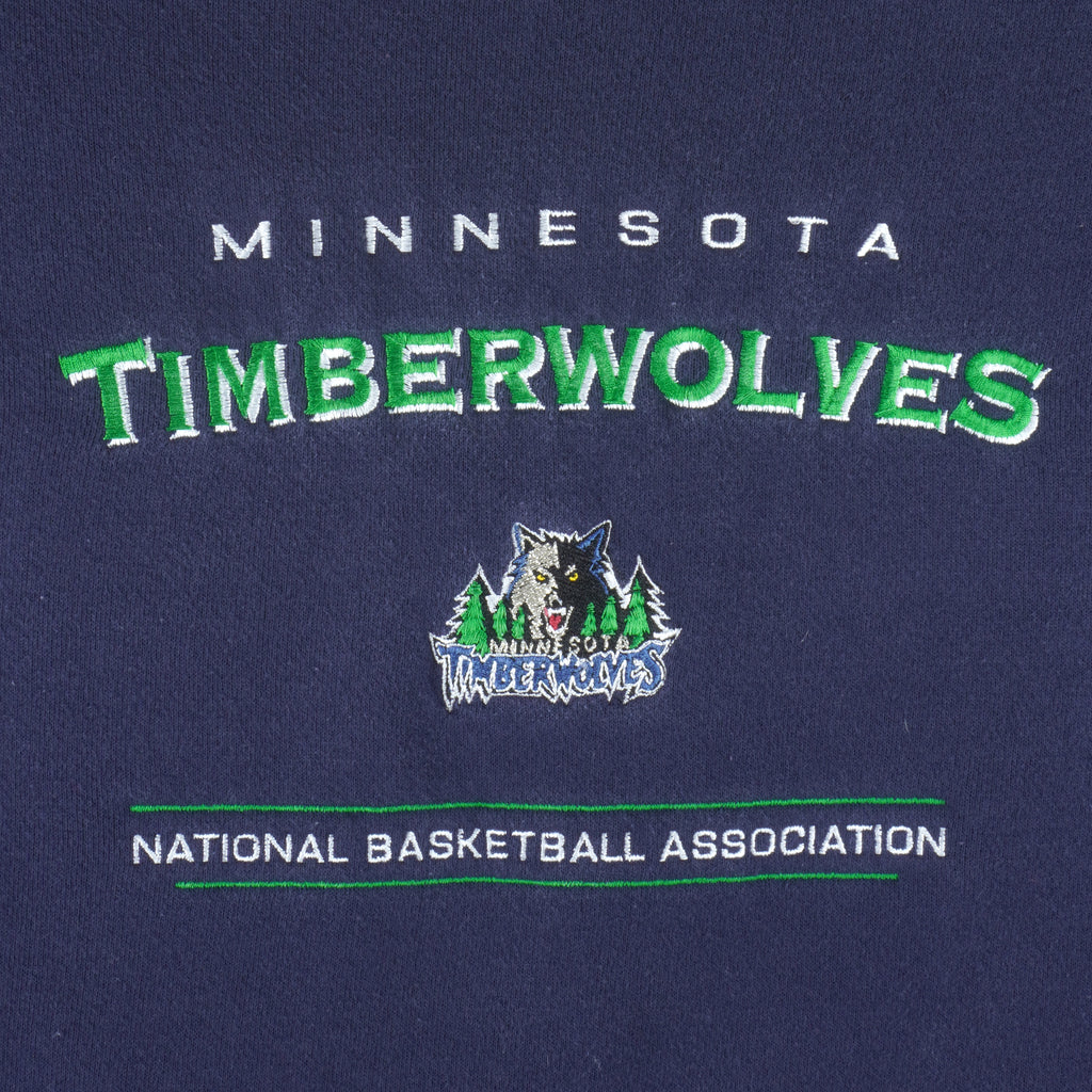 NBA (Lee) - Minnesota Timberwolves Crew Neck Sweatshirt 1990s X-Large Vintage Retro Basketball