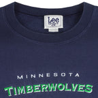 NBA (Lee) - Minnesota Timberwolves Crew Neck Sweatshirt 1990s X-Large Vintage Retro Basketball