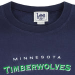NBA (Lee) - Minnesota Timberwolves Crew Neck Sweatshirt 1990s X-Large Vintage Retro Basketball