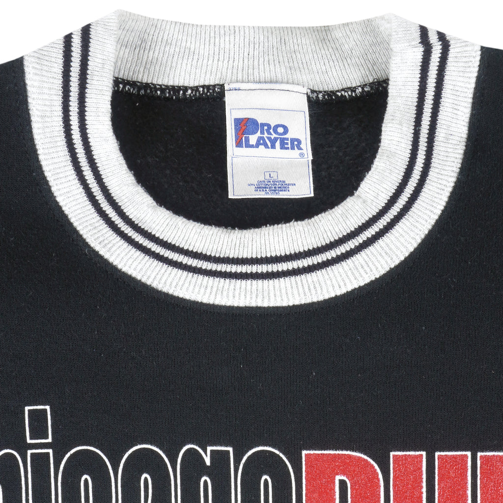 NBA (Pro Player) - Chicago Bulls Basketball Crew Neck Sweatshirt 1990s Large Vintage Retro Basketball