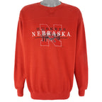 NCAA (Lee) - Nebraska Huskers Embroidered Sweatshirt 1990s X-Large Vintage Retro Football College