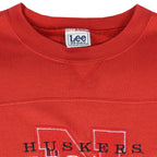 NCAA (Lee) - Nebraska Huskers Embroidered Sweatshirt 1990s X-Large Vintage Retro Football College