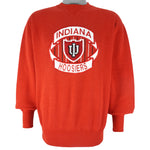 NCAA (Midwest) - Indiana Hoosiers Embroidered Crew Neck Sweatshirt 1990s Medium Vintage Retro Football College