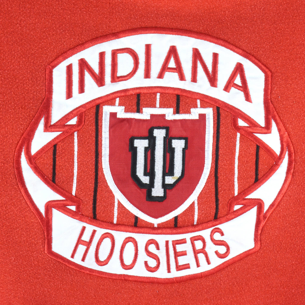 NCAA (Midwest) - Indiana Hoosiers Embroidered Crew Neck Sweatshirt 1990s Medium Vintage Retro Football College