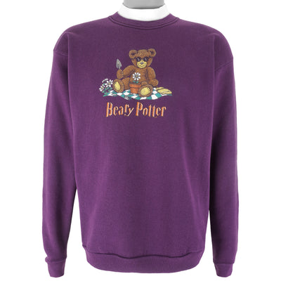 Vintage (Endless Designs) - Beary Potter Crew Neck Sweatshirt 1990s Medium