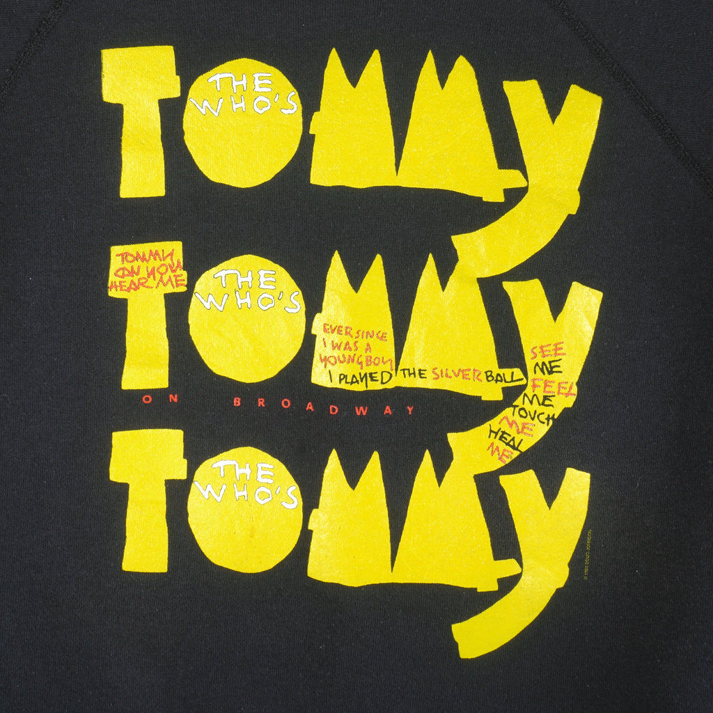 Vintage (Hanes) - The Who's Tommy On Broadway Crew Neck Sweatshirt 1990s Large Vintage Retro