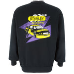 NASCAR (Jerzees) - Dale Earnhardt Stanley Racing Crew Neck Sweatshirt 1990s Large Vintage Retro