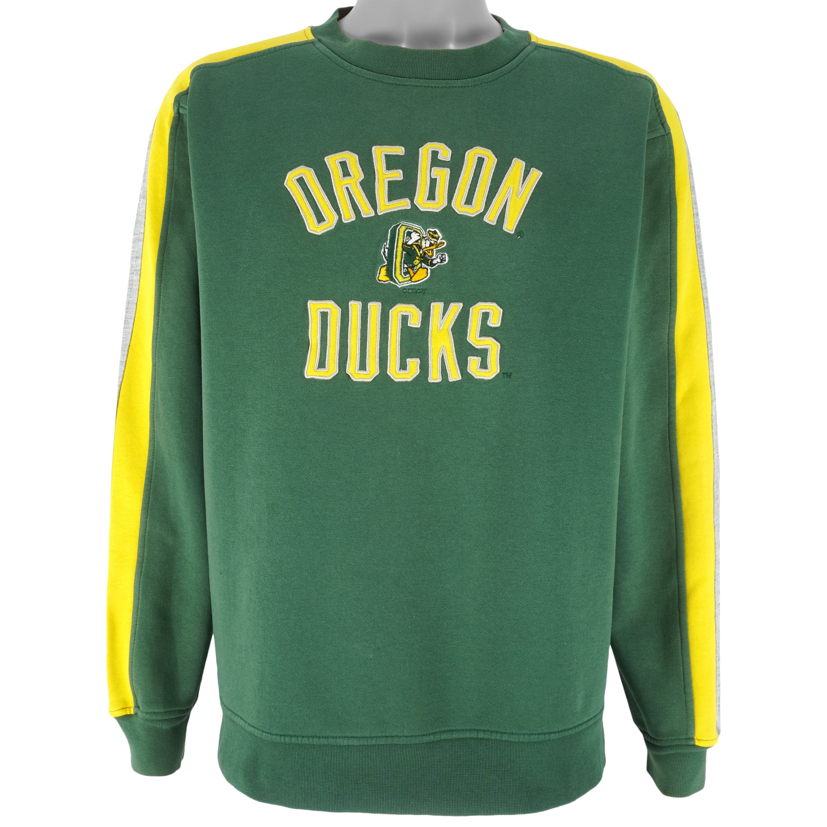 NCAA (Reebok) - Oregon Ducks Crew Neck Sweatshirt 1990s Medium Vintage Retro Football College