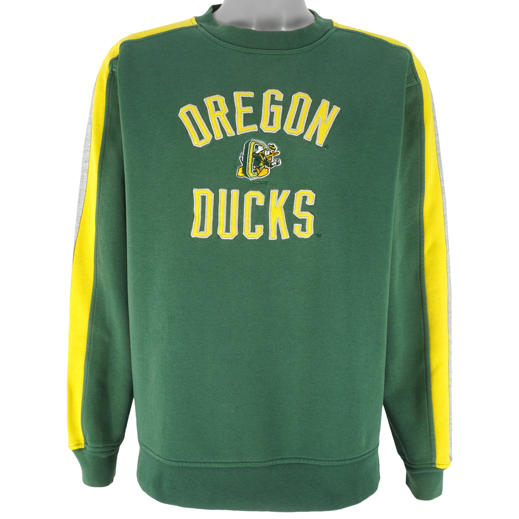 NCAA (Reebok) - Oregon Ducks Crew Neck Sweatshirt 1990s Medium Vintage Retro Football College
