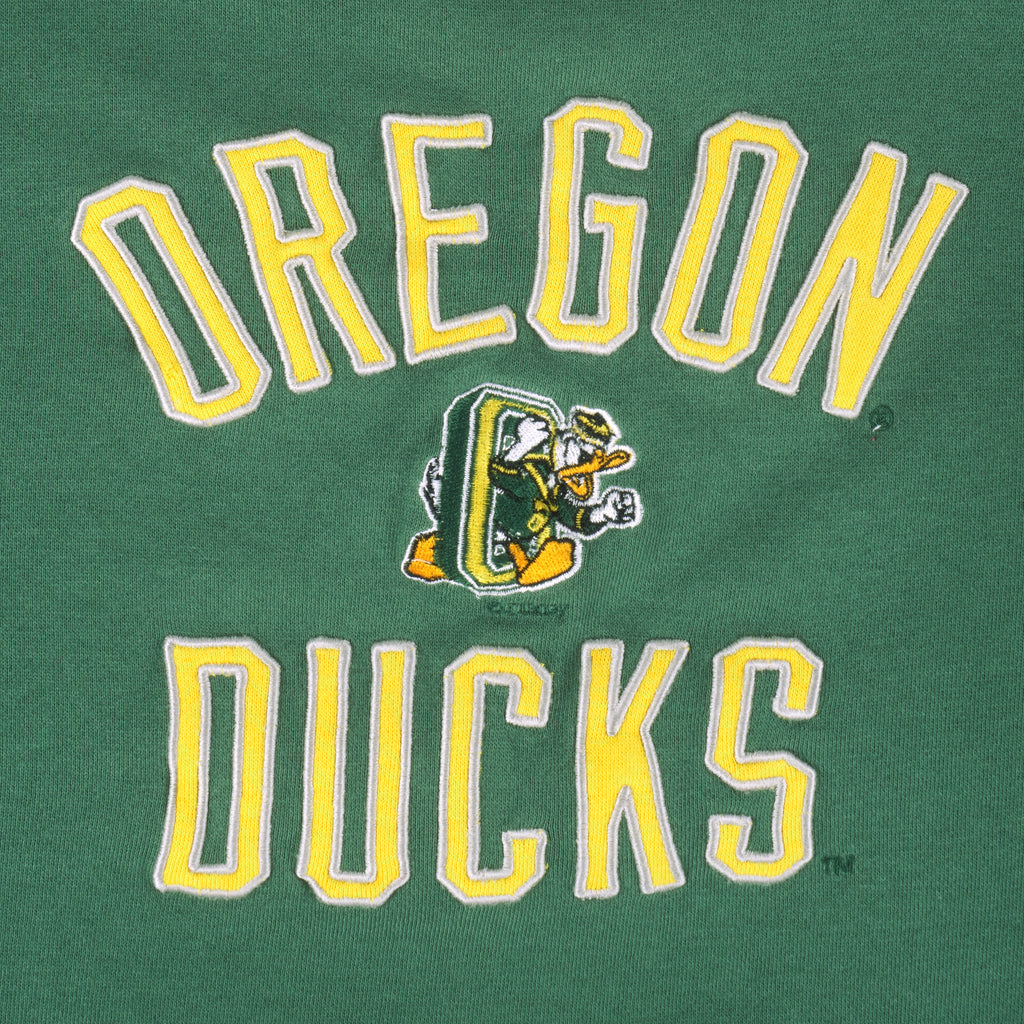 NCAA (Reebok) - Oregon Ducks Crew Neck Sweatshirt 1990s Medium Vintage Retro Football College