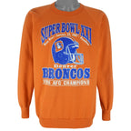 NFL (Rich) - Denver Broncos Super Bowl Champions Crew Neck Sweatshirt 1987 X-Large Vintage Retro Football