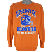 NFL (Rich) - Denver Broncos Super Bowl Champions Crew Neck Sweatshirt 1987 X-Large Vintage Retro Football