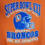 NFL (Rich) - Denver Broncos Super Bowl Champions Crew Neck Sweatshirt 1987 X-Large Vintage Retro Football