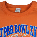 NFL (Rich) - Denver Broncos Super Bowl Champions Crew Neck Sweatshirt 1987 X-Large Vintage Retro Football