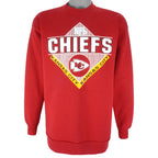 NFL (Logo 7) - Kansas City Chiefs Crew Neck Sweatshirt 1990 X-Large Vintage Retro Football