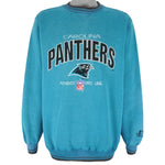 NFL (Logo Athletic) - Carolina Panthers Crew Neck Sweatshirt 1990s X-Large Vintage Retro Football