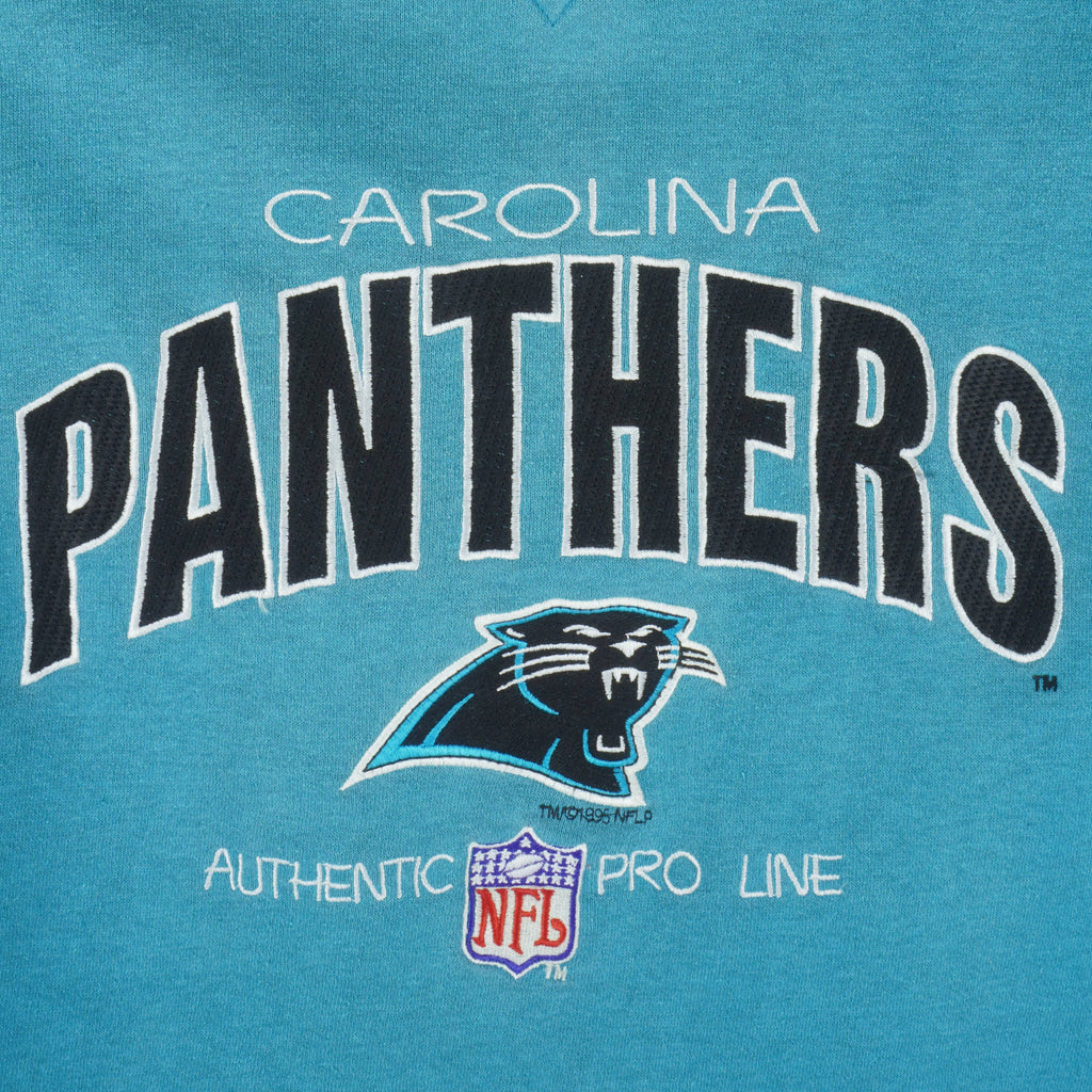 NFL (Logo Athletic) - Carolina Panthers Crew Neck Sweatshirt 1990s X-Large Vintage Retro Football