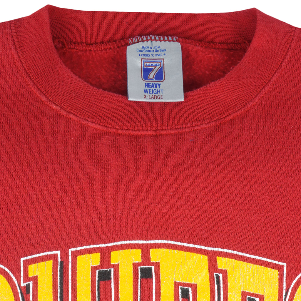 NFL (Logo 7) - Kansas City Chiefs Crew Neck Sweatshirt 1994 X-Large Vintage Retro Football 