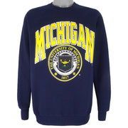 NCAA (Lee) - Michigan Wolverines Crew Neck Sweatshirt 1990s X-Large Vintage Retro College