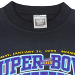 NFL (Tultex) - Denver Broncos VS Falcons Super Bowl Champions Sweatshirt 1999 X-Large Vintage Retro Football